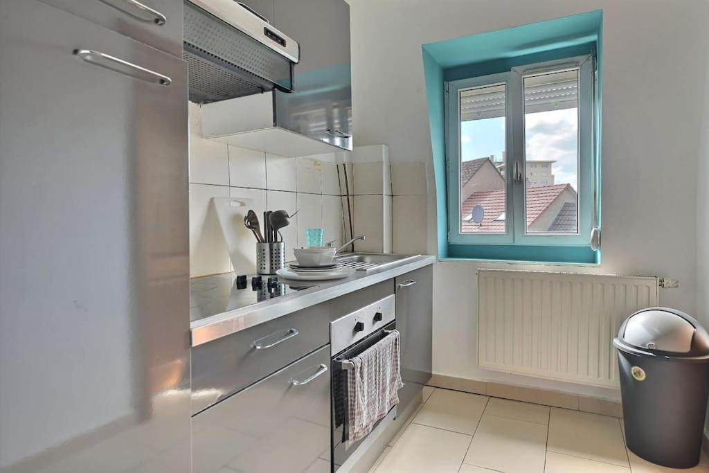 Appartement Charmant Tres Proche Centre-Ville, Parking Gratuits, Mulhouse Centre Luaran gambar